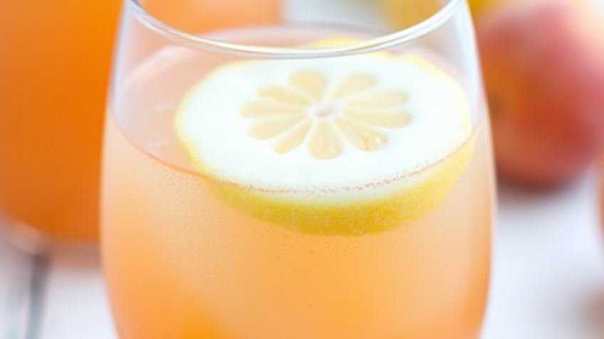 Ginger Peach Lemonade