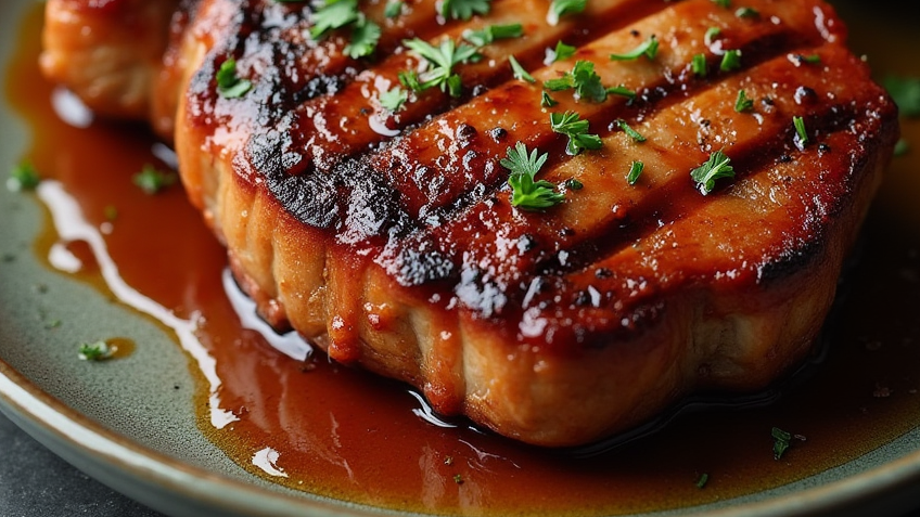 Grilled BBQ Pork Chops