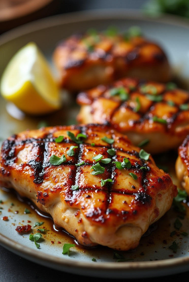 Grilled Boneless Chicken Thighs