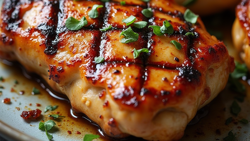 Grilled Boneless Chicken Thighs