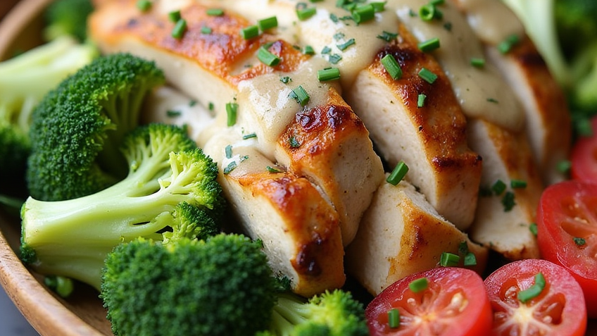 Grilled Chicken Broccoli Bowls