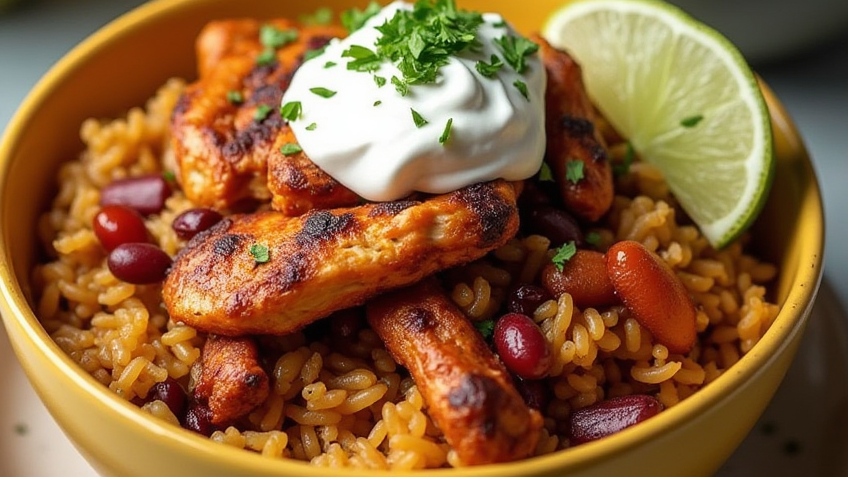 Grilled Chicken Burrito Bowls