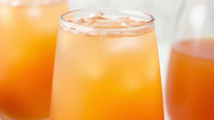 Homemade Honey Peach Sweet Tea