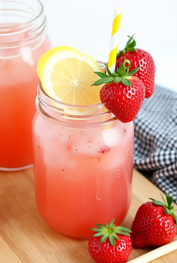 How To Make Strawberry Lemonade Homemade
