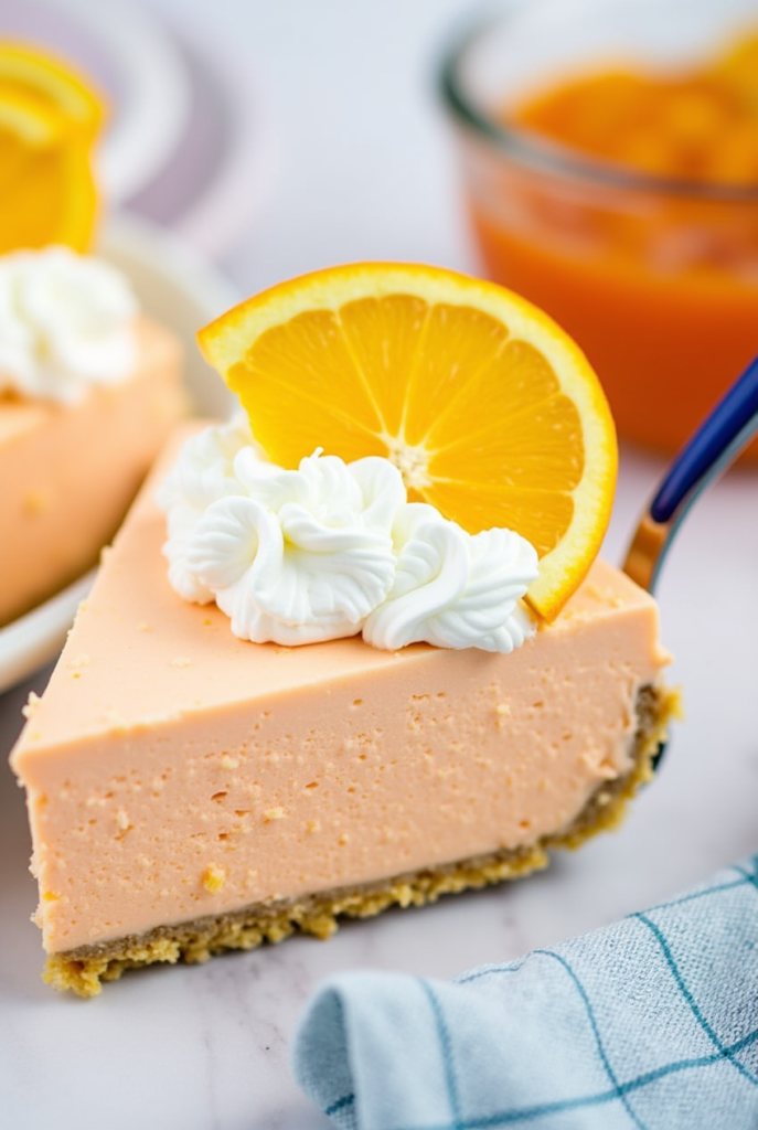 Jello Creamsicle Pie, Easy Summer Dessert
