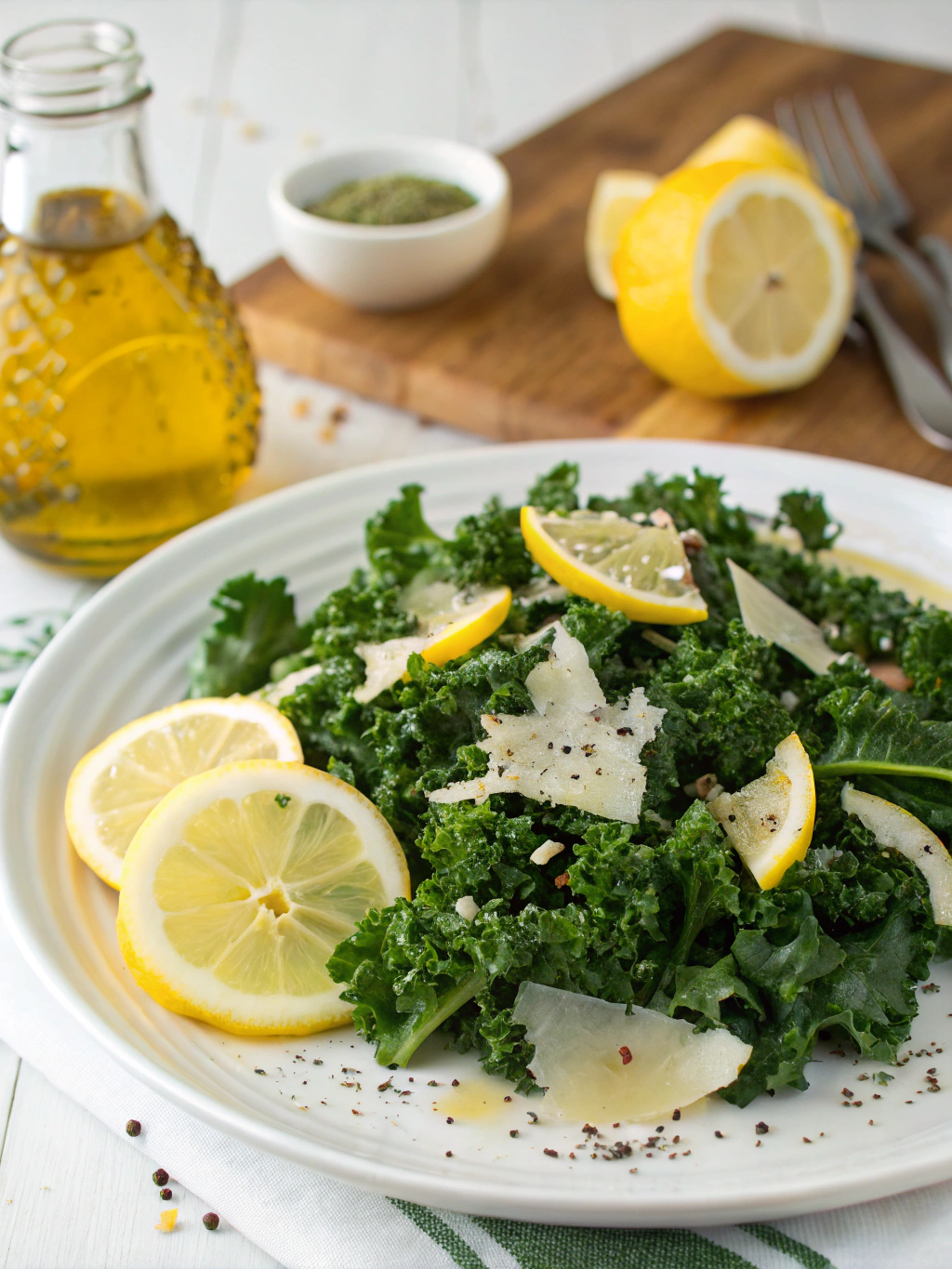 Lemon Parm Kale Salad