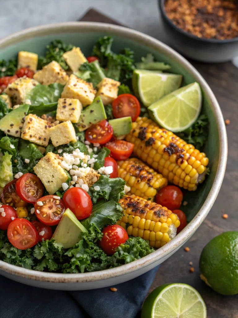 Mexican Street Corn Kale Salad