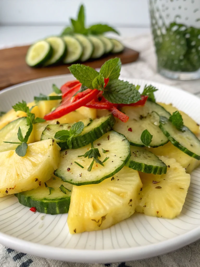 Pineapple Cucumber Salad