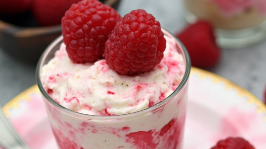 Raspberry Rhubarb Fool