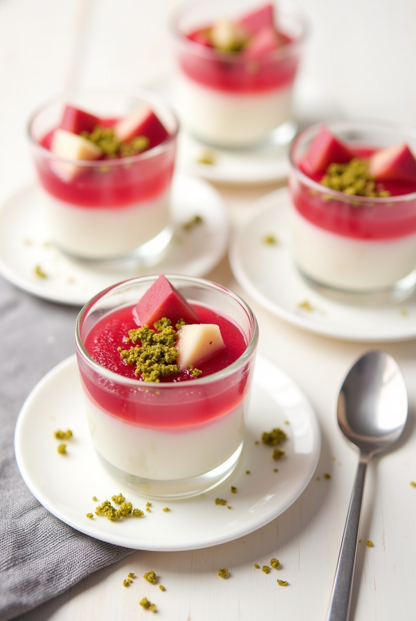 Rhubarb Panna Cotta