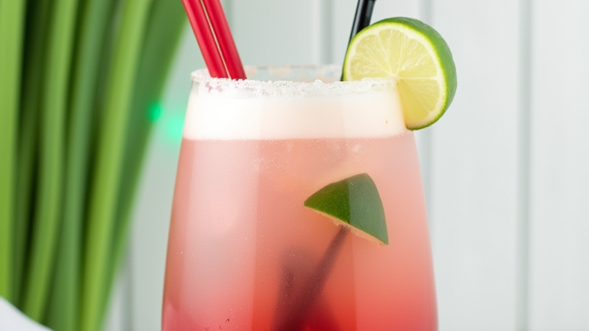 Sparkling Rhubarb Margarita, Easy Rhubarb Drink - Chloe's Cozy Kitchen Sparkling Rhubarb Margarita, Easy Rhubarb Drink - Chloe's Cozy Kitchen