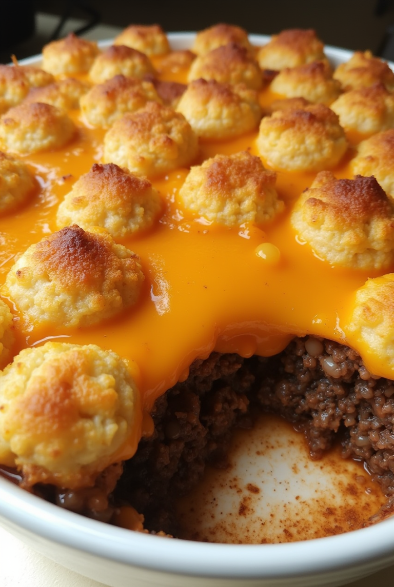 Tater Tot Casserole with Ground Beef