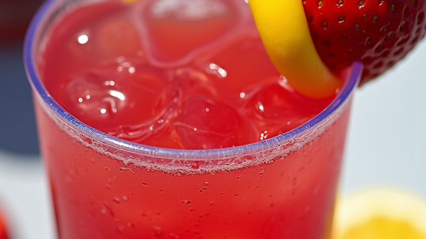 The Best Hibiscus Tea Strawberry-Lemonade Refresher