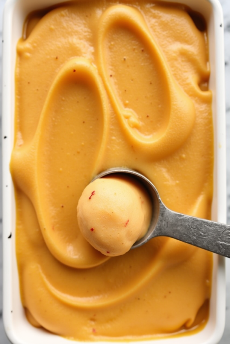 The Best Peach Sorbet Without Ice Cream Maker