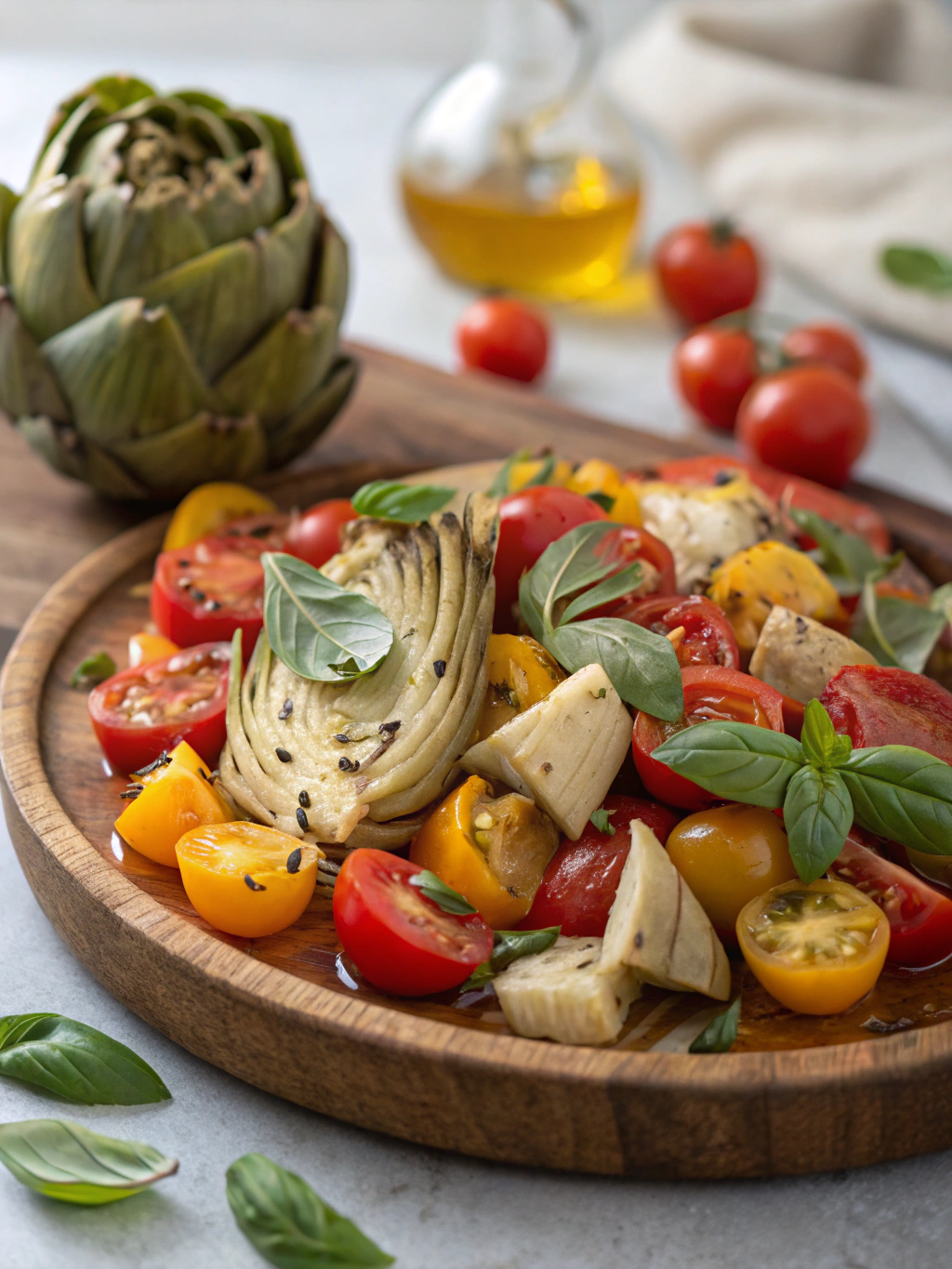 Tuscan Artichoke Tomato Salad