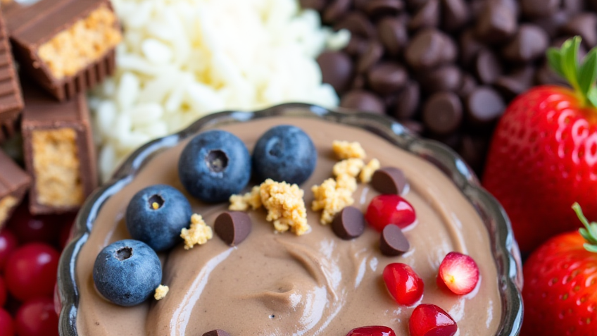 easy whipped chocolate protein fluff recipe