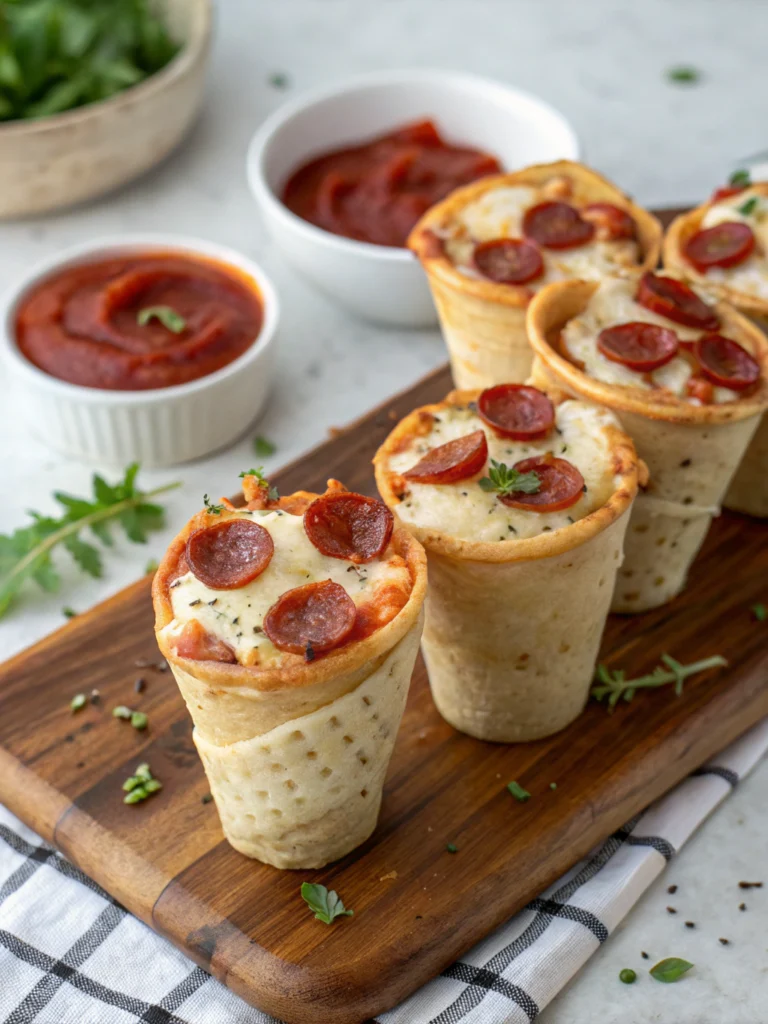 Campfire Pizza Cones