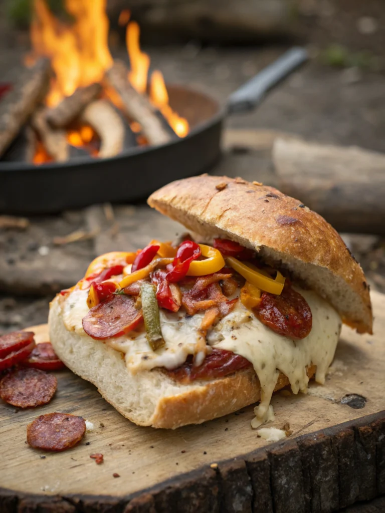 Campfire Pizza Sandwiches
