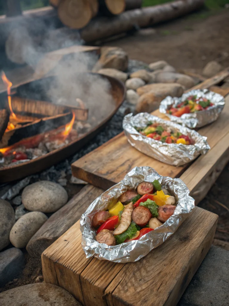 Campfire Sausage & Veggie Foil Packs
