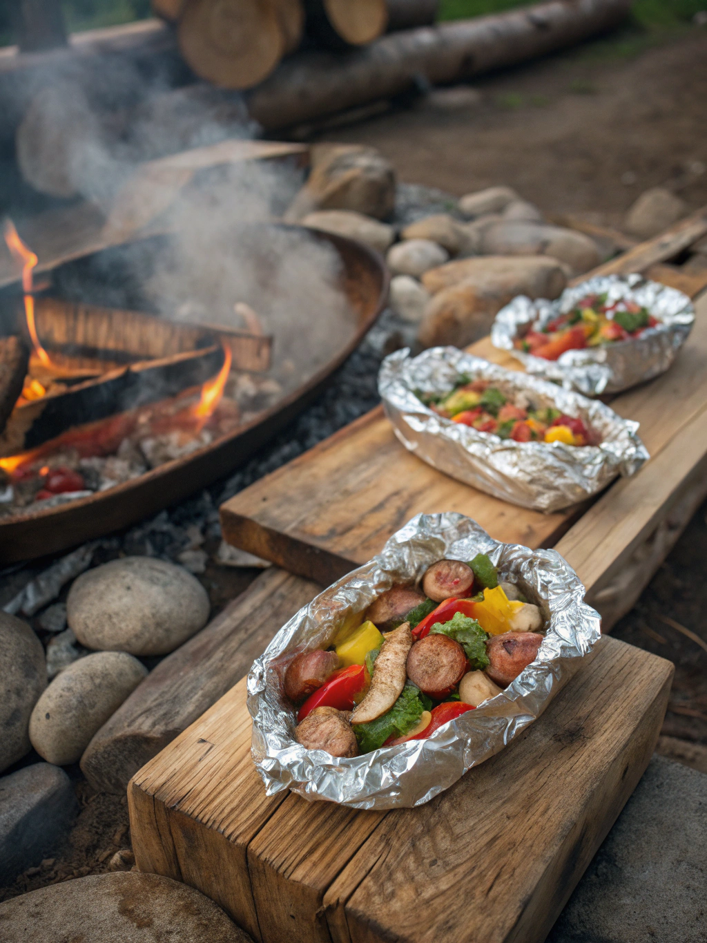Campfire Sausage & Veggie Foil Packs