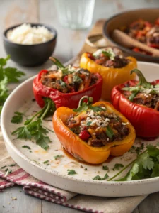 Campfire Stuffed Capsicums