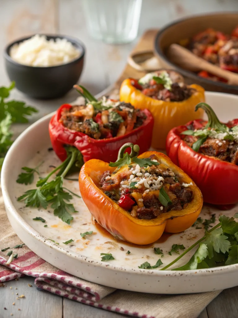 Campfire Stuffed Capsicums