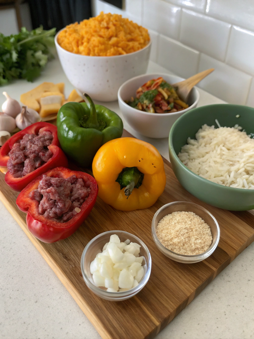 Campfire Stuffed Capsicums ingredients