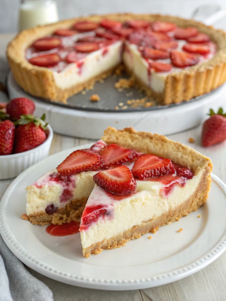 Camping Strawberry Cheesecake Pudgy Pie