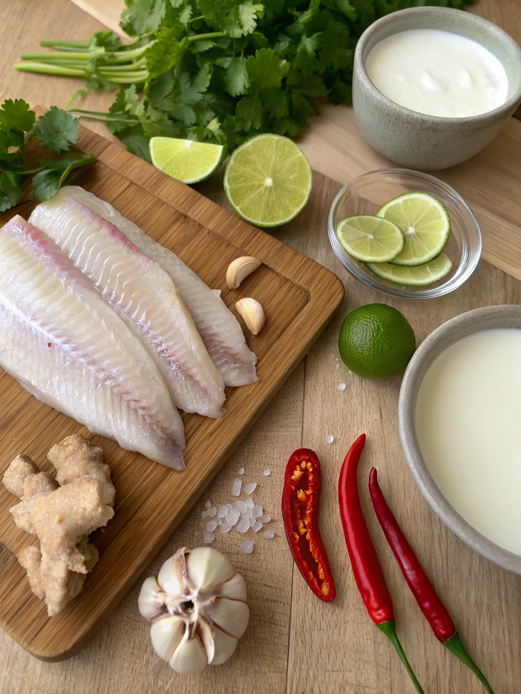 Coconut Lime Fish Soup Ingredients