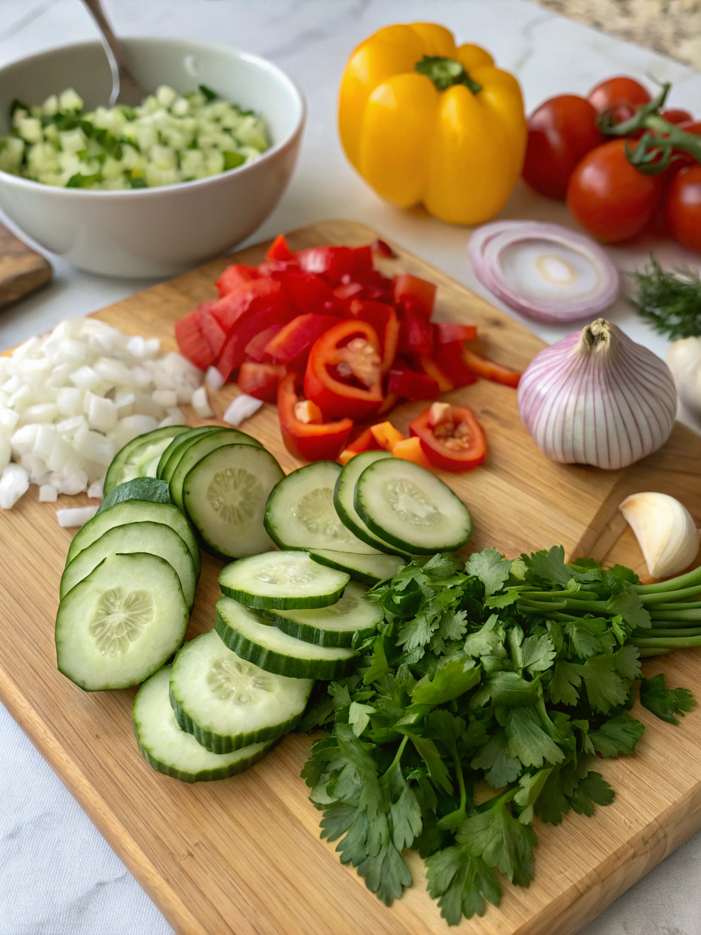 Cucumber Gazpacho ingredients