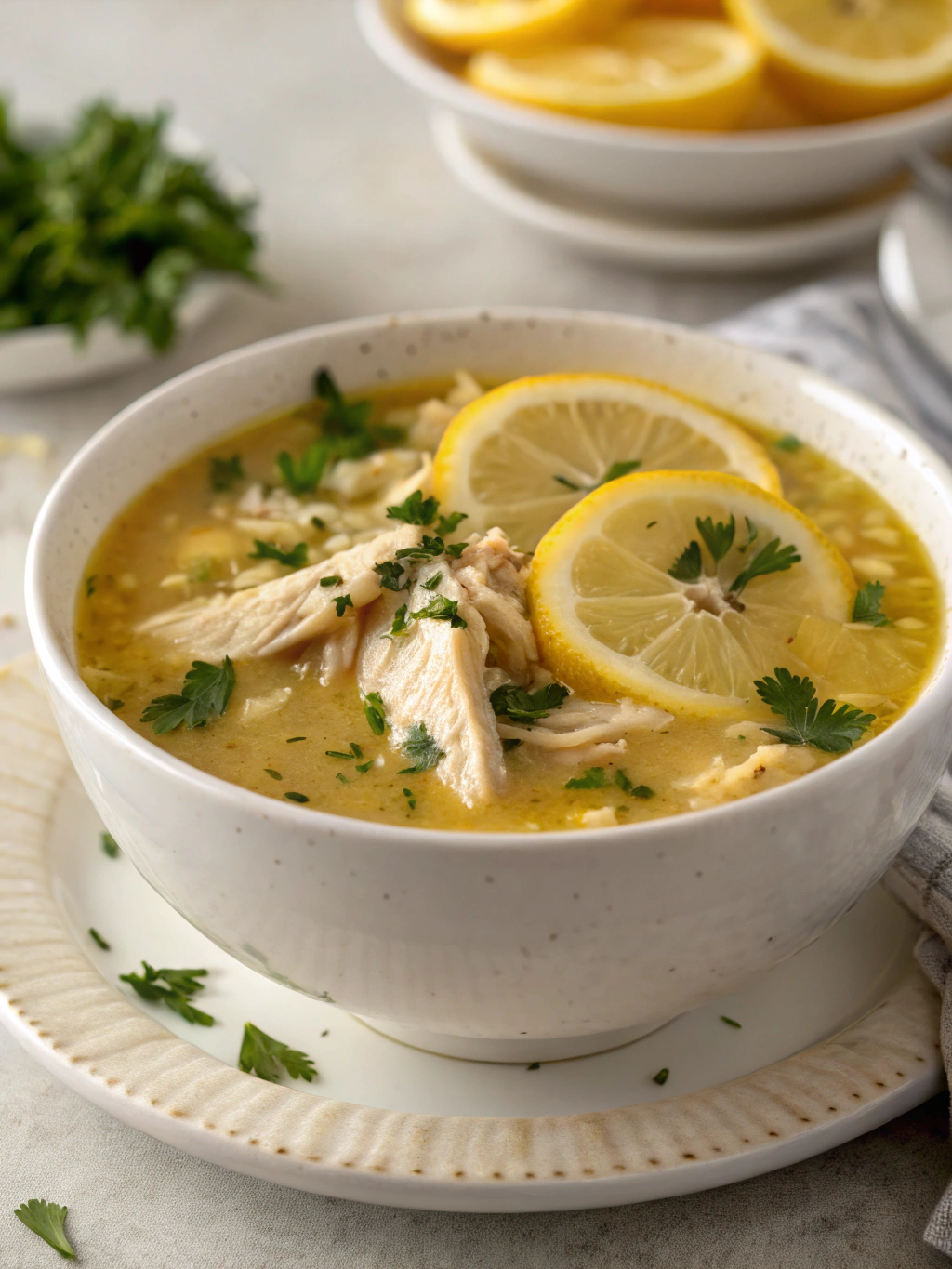 Greek Lemon Chicken Soup